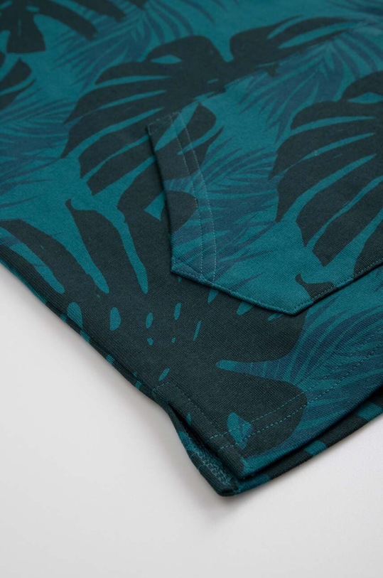 Dětská bavlněná mikina Coccodrillo WC3132301JBJ tyrkysová