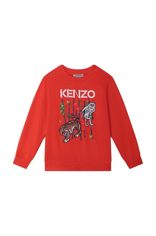 Kenzo Kids bluza bawełniana dziecięca nadruk czerwony K25760