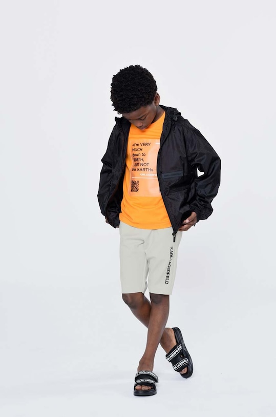 Karl Lagerfeld kurtka dziecięca pozostałe szary Z26098.116.152