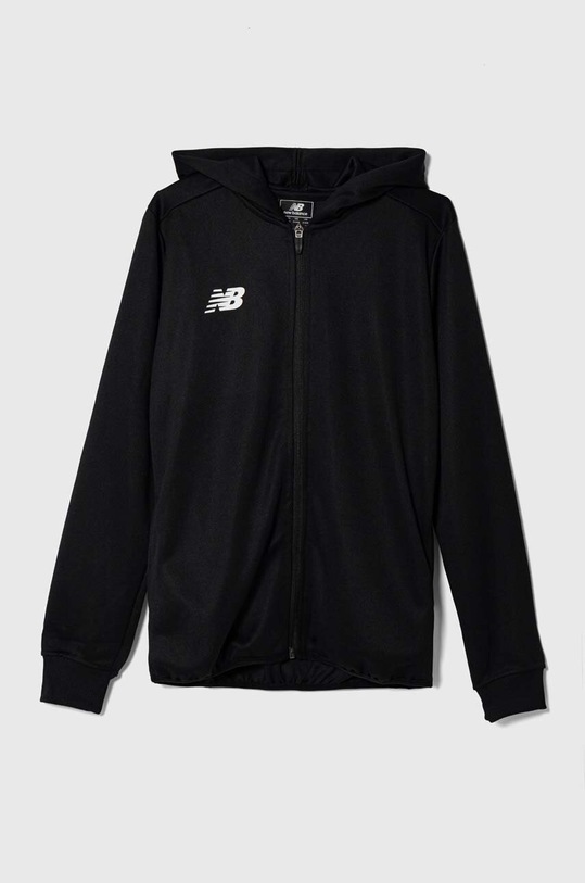 Detská mikina New Balance s kapucňou čierna EJJ6127BK