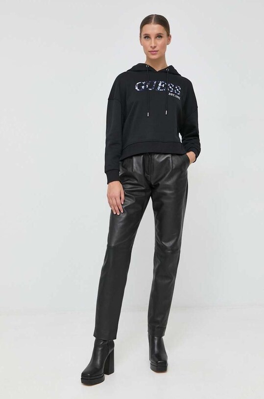 Mikina Guess W3RQ09.KBKM0 čierna SS23