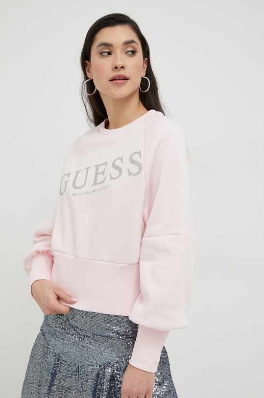 Guess bluza pozostałe różowy W3RQ11.KB683