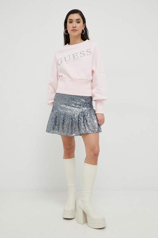Guess bluza W3RQ11.KB683 różowy SS23