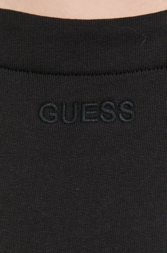 Бавовняна кофта Guess W3RQ14.FL050 чорний