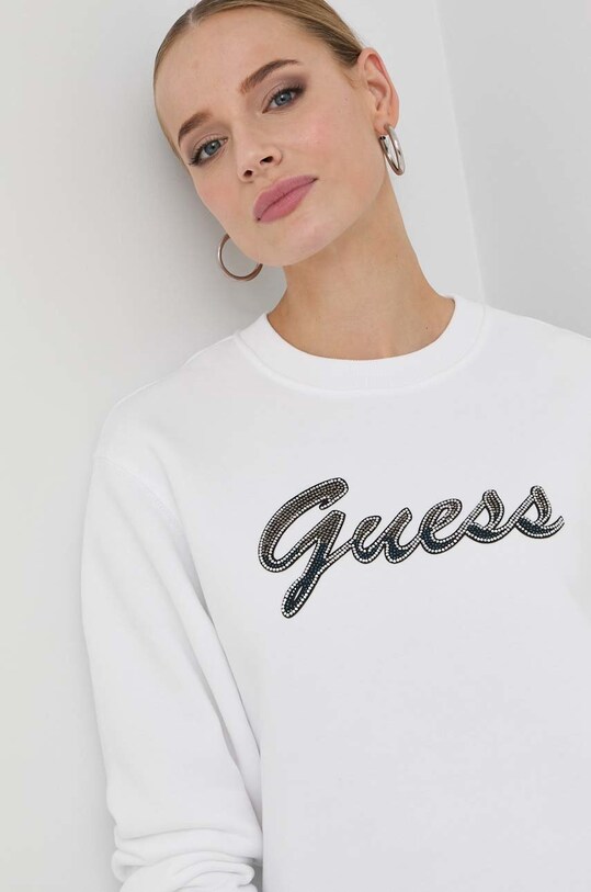 Mikina Guess biela W3RQ10.K9Z21