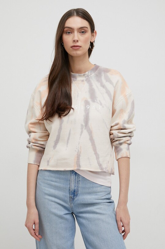Guess bluza bawełniana nadruk multicolor W3RQ15.KBKN0