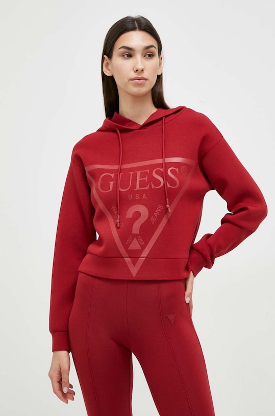 Guess bluza NEW ALISA bordowy V2YQ08.K7UW2