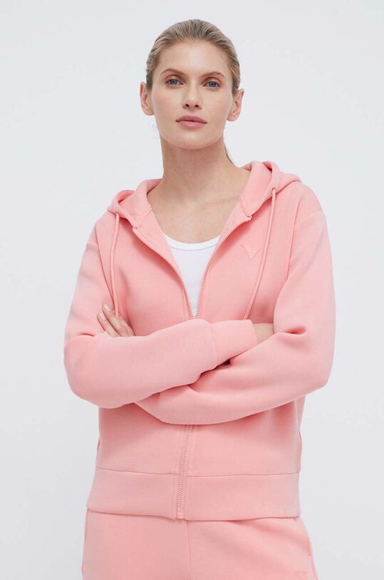 Guess bluza ALLIE pomarańczowy V3RQ11.K7UW2