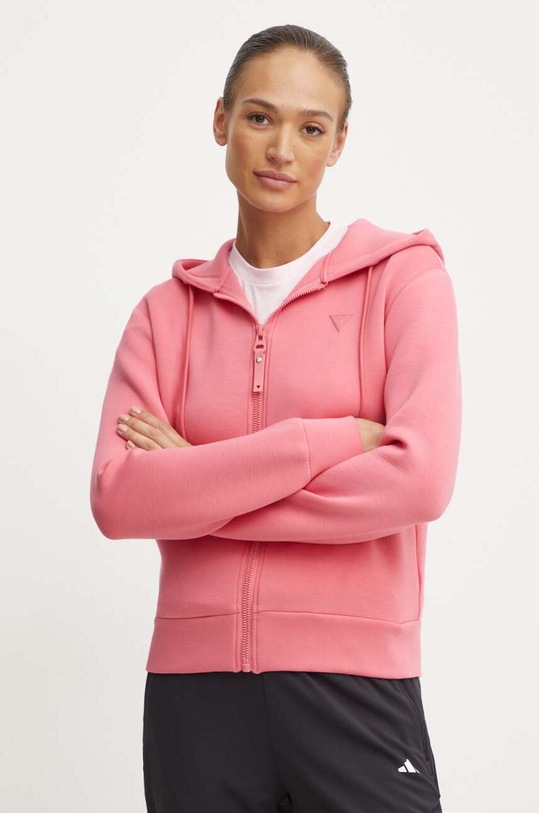 Guess bluza ALLIE nadruk różowy V3RQ11.K7UW2