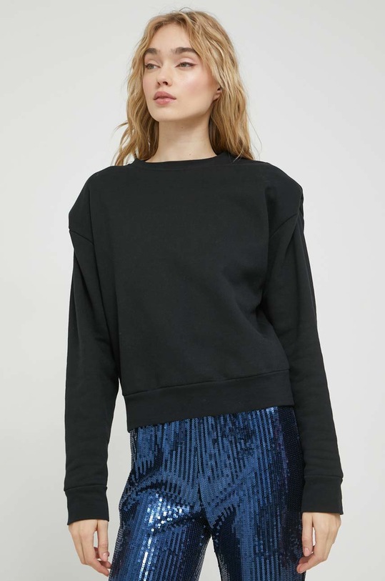 HUGO bluza bawełniana bawełna czarny 50483531