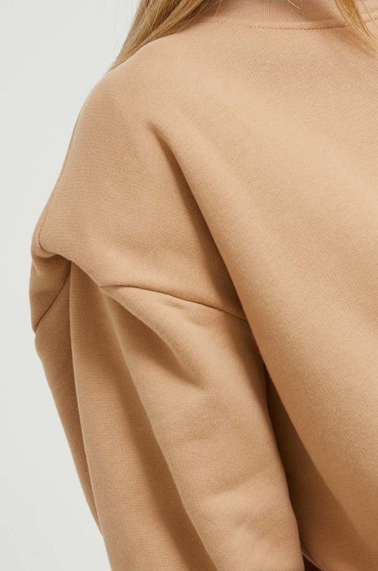 Bavlněná mikina HUGO 50483531 hnědá