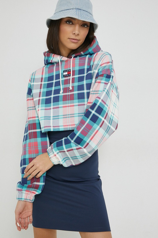 Bluza Tommy Jeans modra DW0DW14866.PPYX