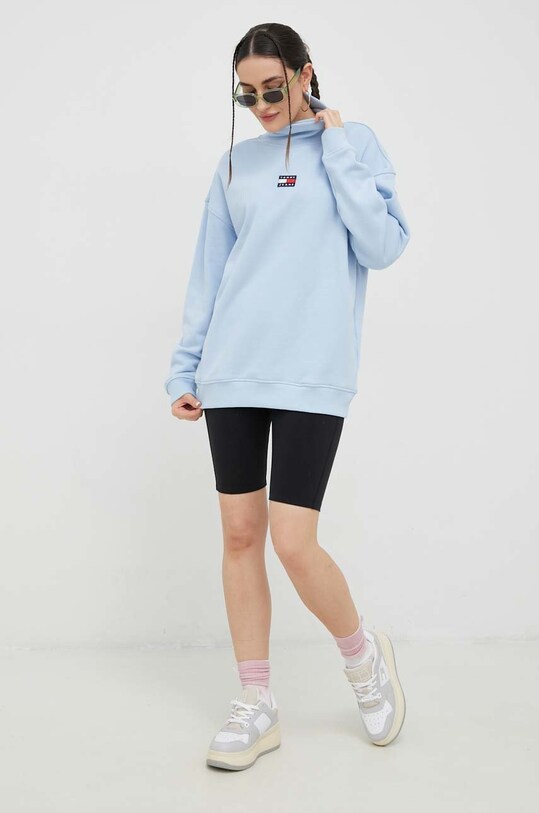 Tommy Jeans bluza bawełniana DW0DW14855.PPYX niebieski SS23