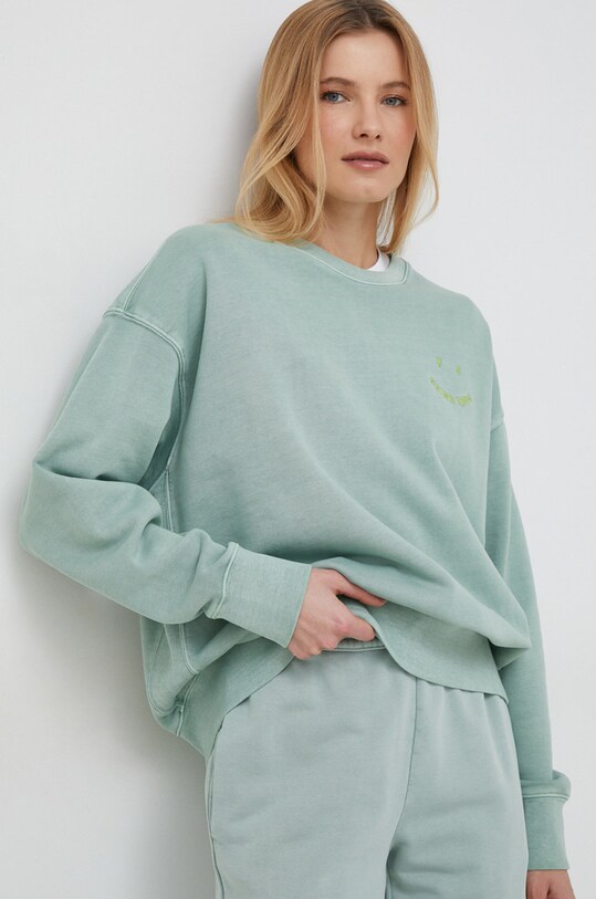 Бавовняна кофта PS Paul Smith без капюшона зелений W2R.185VE.K21169