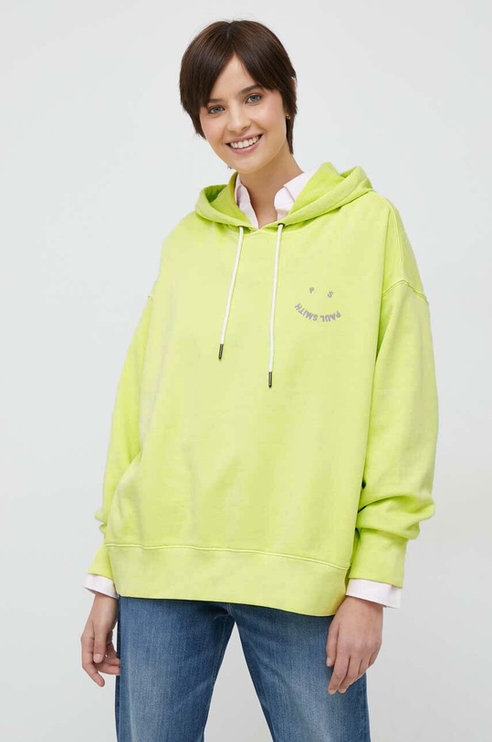 Βαμβακερή μπλούζα PS Paul Smith πράσινο W2R.226VE.K21169