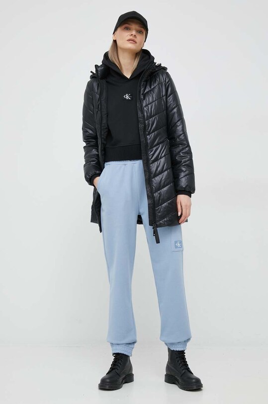 Calvin Klein Jeans hanorac de bumbac J20J220438.PPYX negru SS23