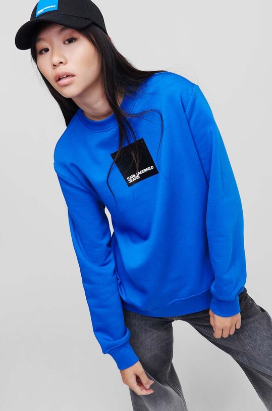 Кофта Karl Lagerfeld Jeans 231J1803 блакитний