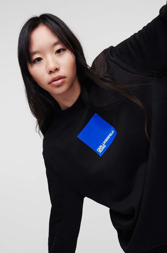 Суичър Karl Lagerfeld Jeans 231J1803 черен