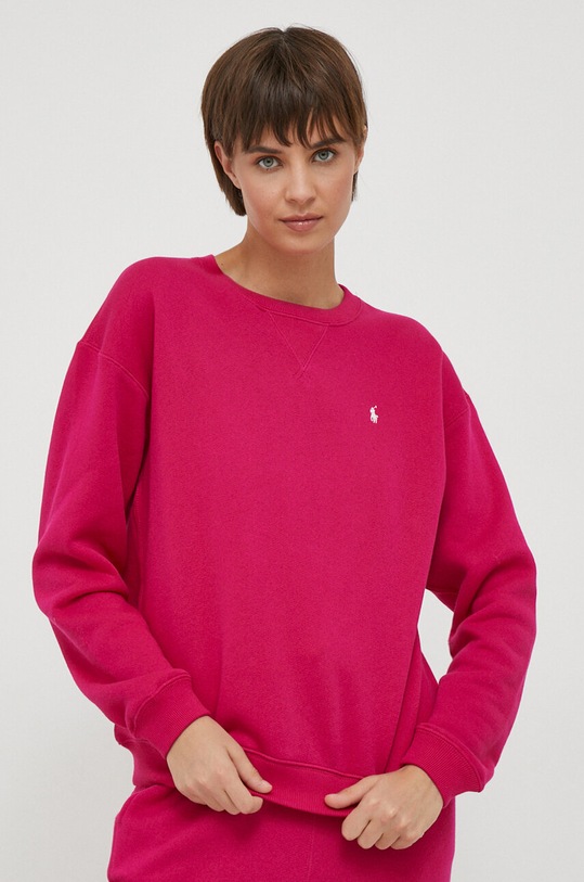 Μπλούζα Polo Ralph Lauren χωρίς κουκούλα ροζ 211891557