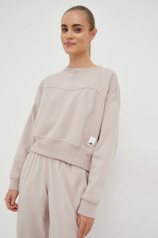 adidas bluza pozostałe beżowy HZ4382