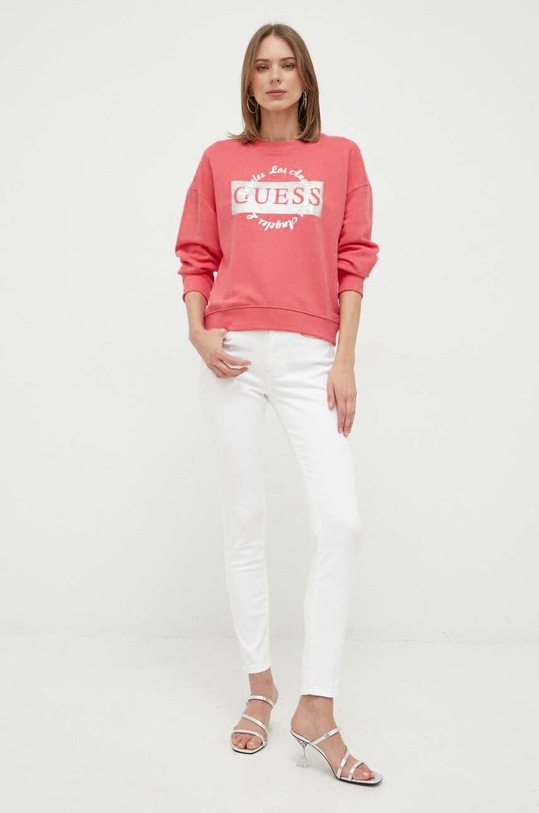 Μπλούζα Guess W3GQ07.KBK32 ροζ SS23
