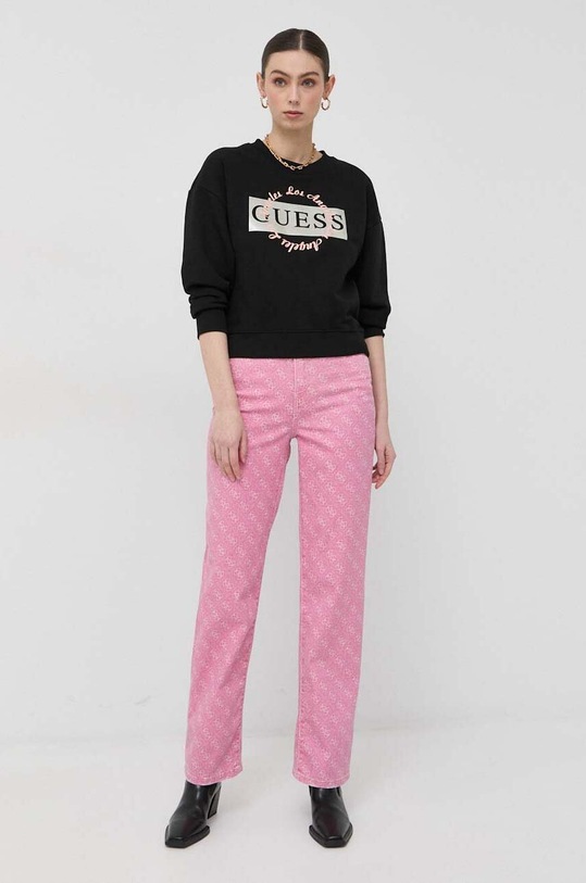Mikina Guess W3GQ07.KBK32 čierna SS23