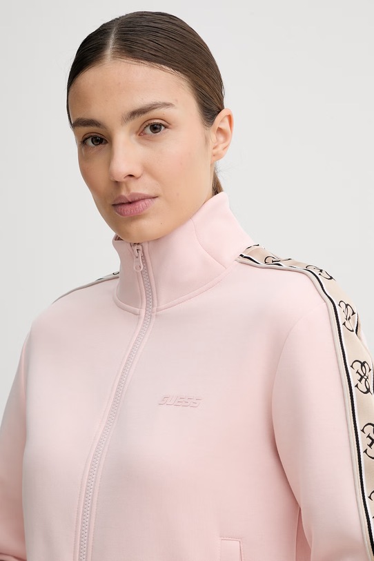 Guess bluza BRITNEY różowy V2YQ16.KB3P2