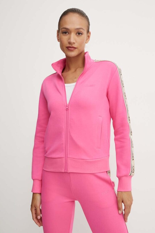 Guess bluza BRITNEY różowy V2YQ16.KB3P2