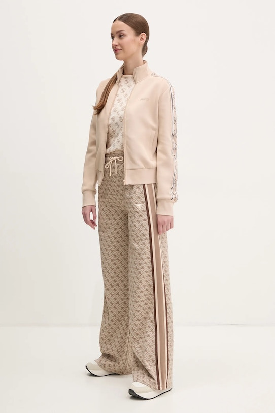 Суичър Guess BRITNEY V2YQ16.KB3P2 бежов AW25