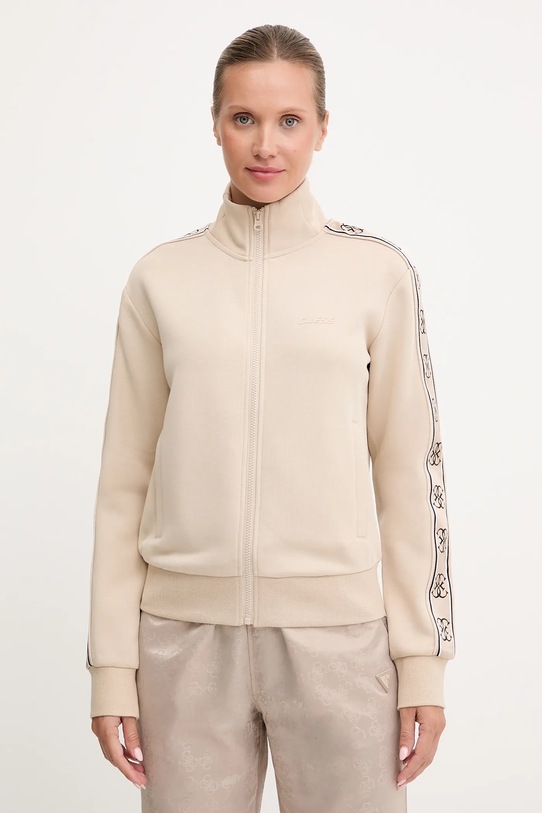 Guess bluza BRITNEY aplikacja beżowy V2YQ16.KB3P2