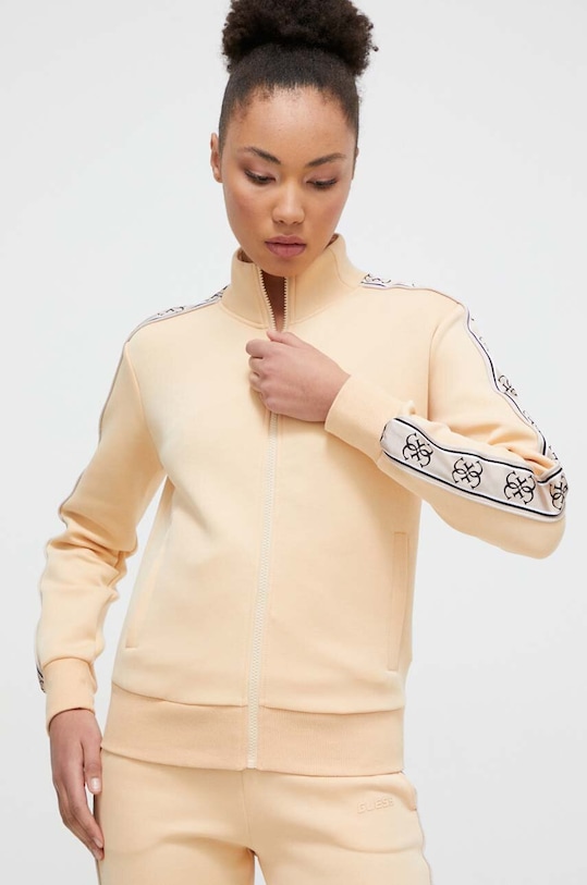 Guess bluza BRITNEY aplikacja beżowy V2YQ16.KB3P2