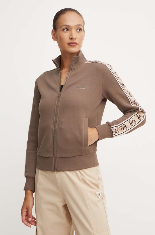 Guess bluza BRITNEY brązowy V2YQ16.KB3P2