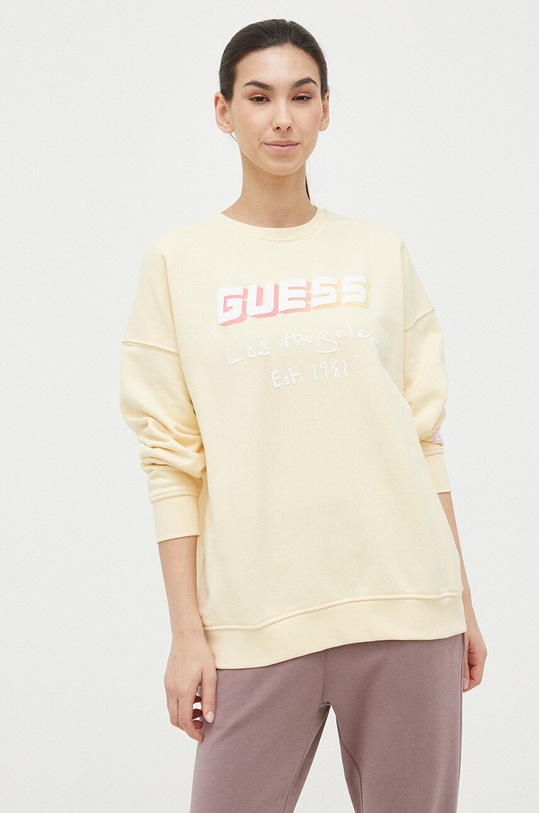 Guess bluza pozostałe żółty V3GQ09.KAIJ1