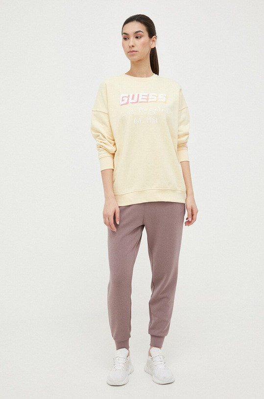 Guess bluza V3GQ09.KAIJ1 żółty SS23