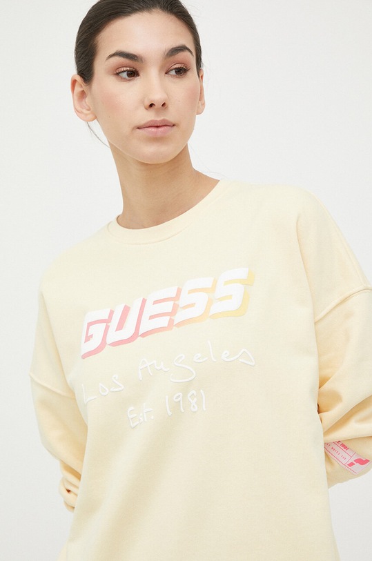Guess bluza żółty V3GQ09.KAIJ1