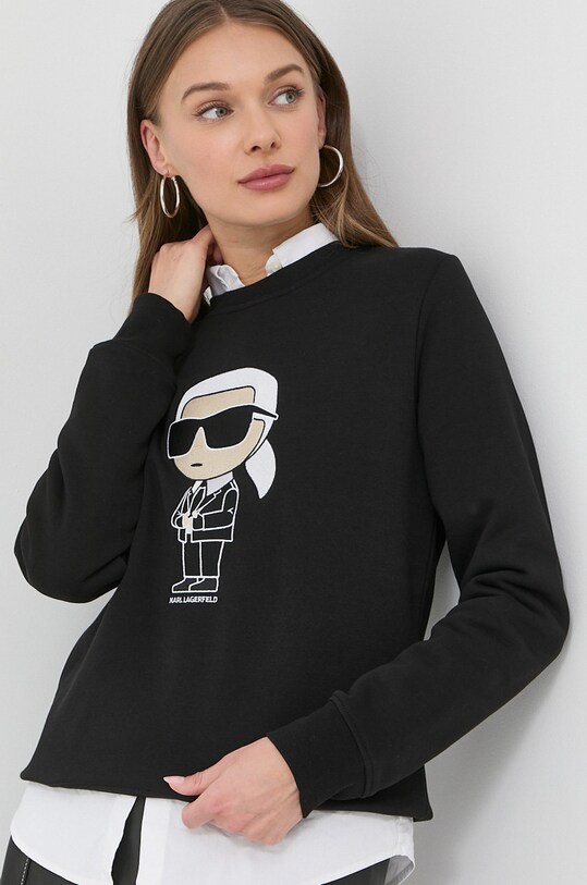 Karl Lagerfeld bluza czarny 230W1800
