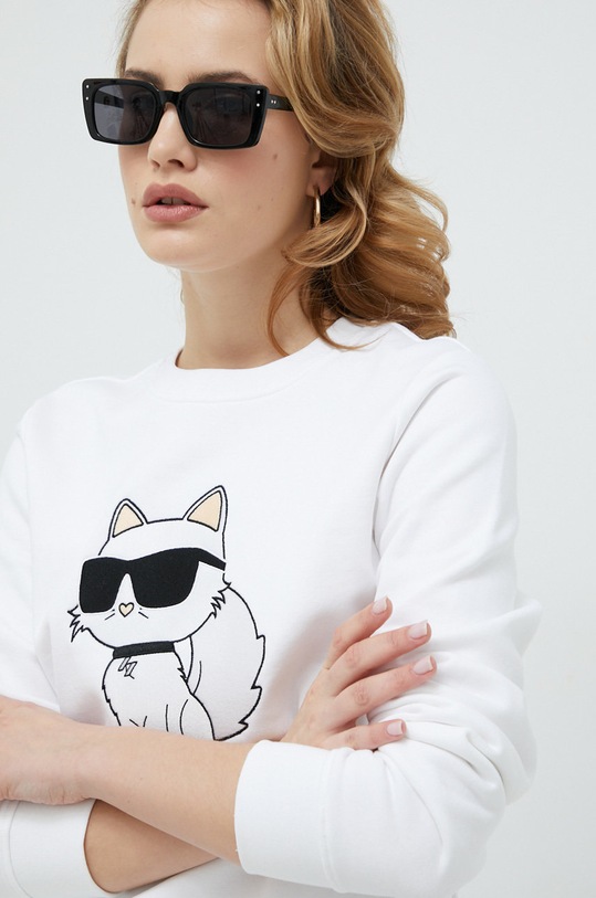Karl Lagerfeld bluza biały 230W1802