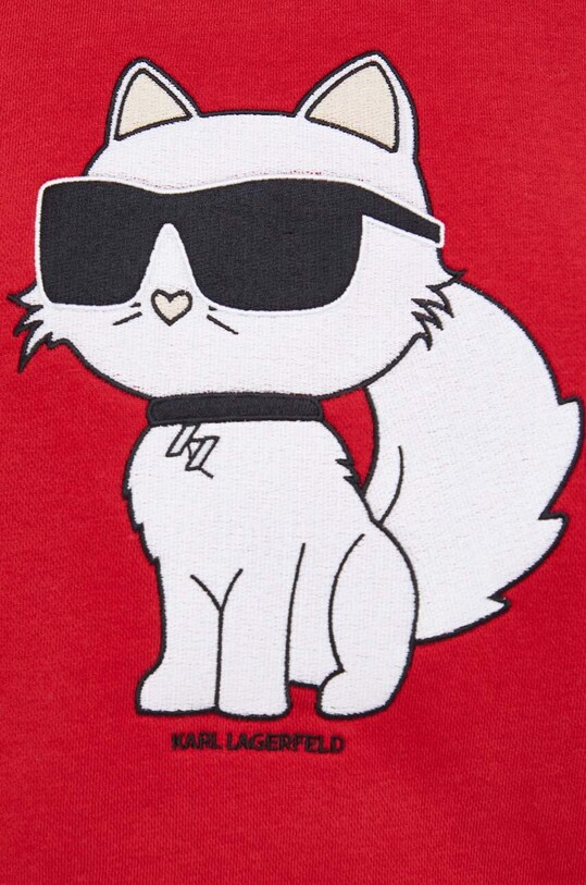 Karl Lagerfeld bluza 230W1802 czerwony