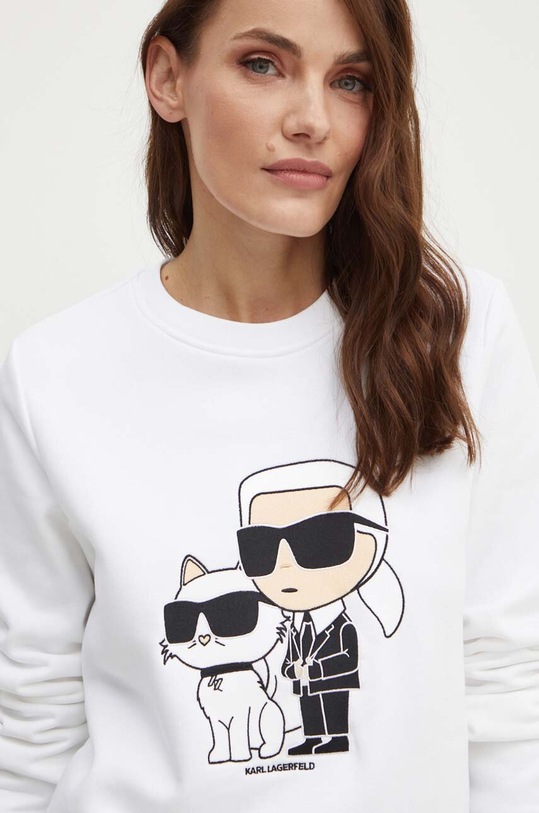 Mikina Karl Lagerfeld biela 230W1803