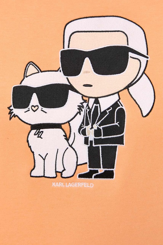 Karl Lagerfeld bluza 230W1803 pomarańczowy