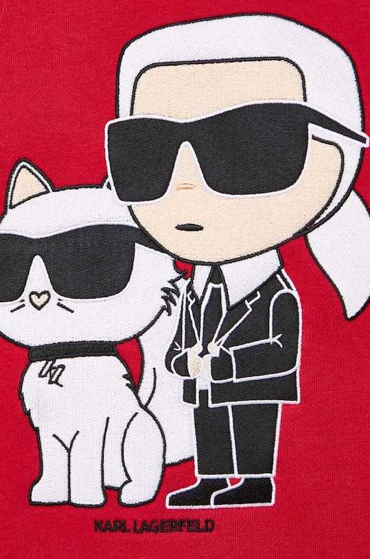 Karl Lagerfeld bluza 230W1803 czerwony