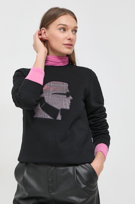Karl Lagerfeld bluza czarny 230W1815