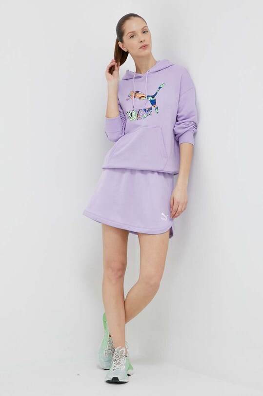 Puma bluza 539501 fioletowy SS23