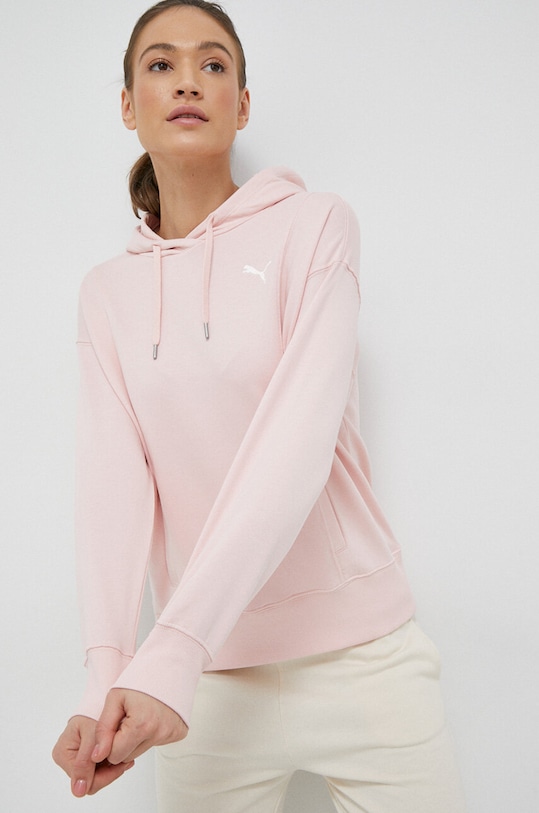 Puma bluza bawełniana bawełna różowy 673110