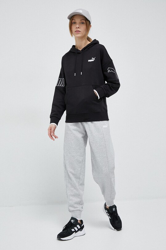 Puma bluza bawełniana 673724 czarny SS23