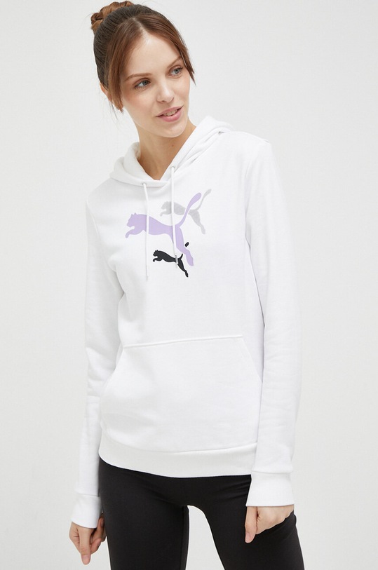 Tepláková mikina Puma 673680 bílá SS23
