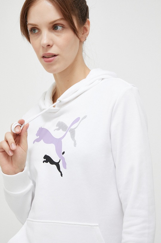 Tepláková mikina Puma bílá 673680