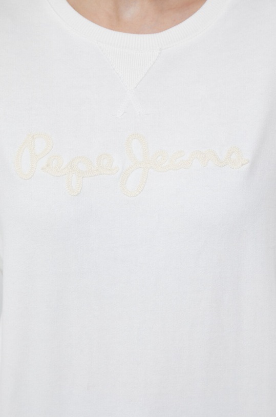 Pepe Jeans felpa Nanettes PL581347.800 bianco