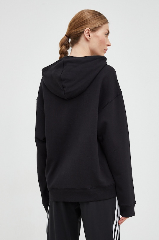Îmbrăcăminte Adidas hanorac de bumbac HR4934 negru