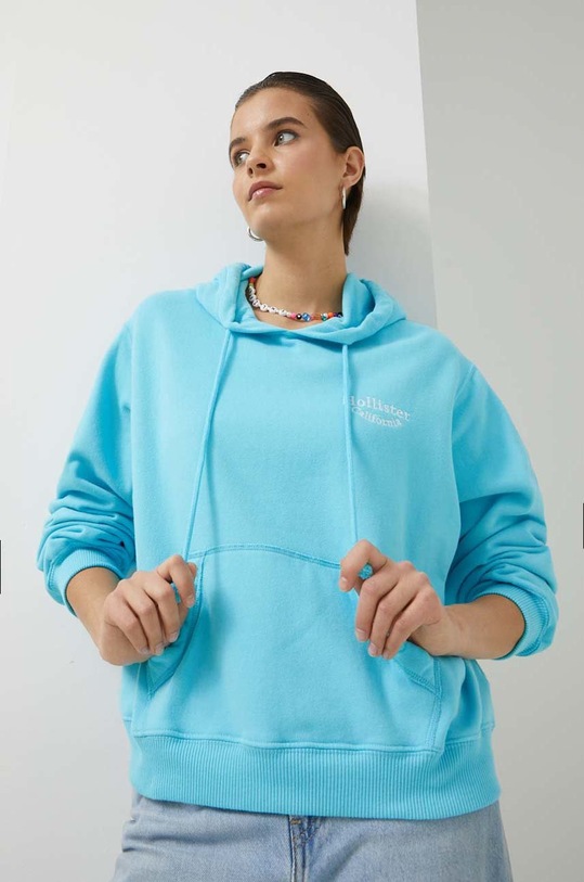 Mikina Hollister Co. s kapucí modrá KI352.3307.230